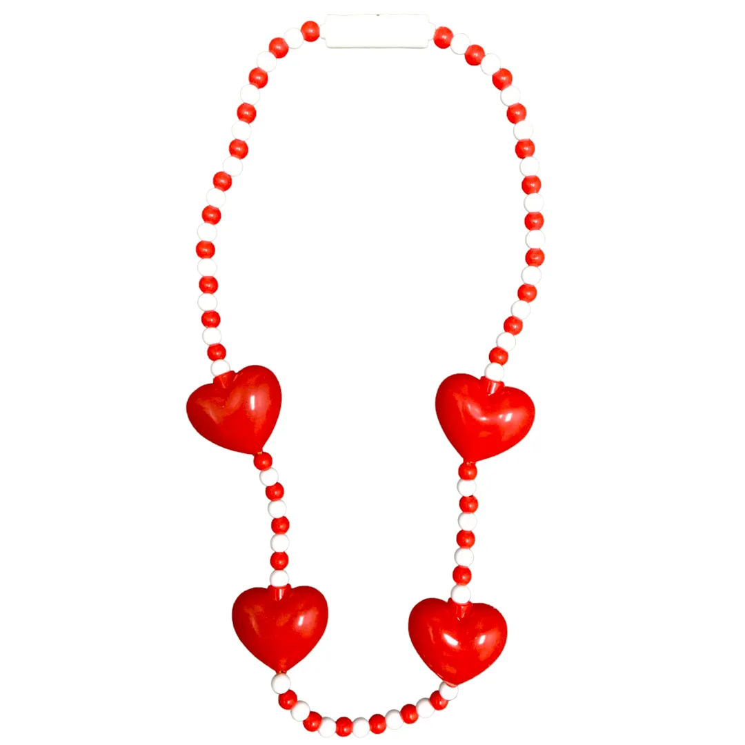 35" LED Red Heart Necklace (Each)