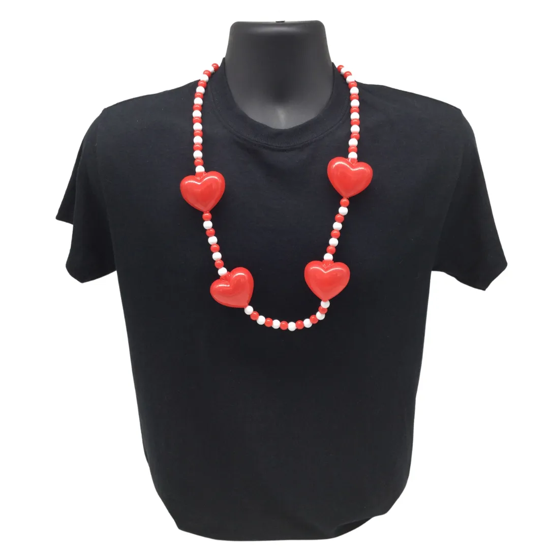 35" LED Red Heart Necklace (Each)
