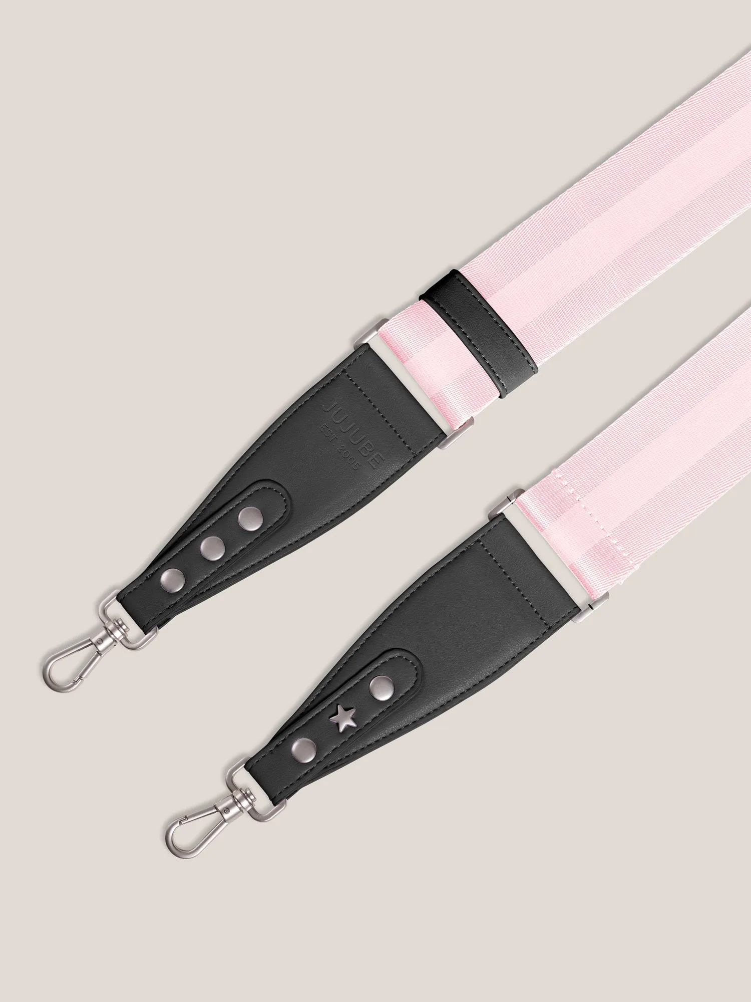 Bag Accessory Woven Strap - Pink & Black