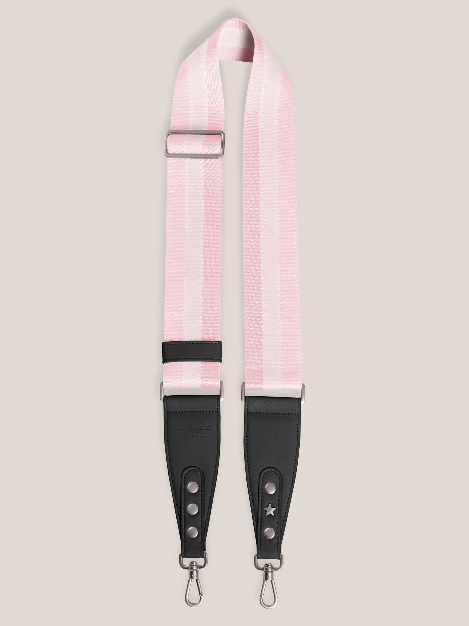 Bag Accessory Woven Strap - Pink & Black