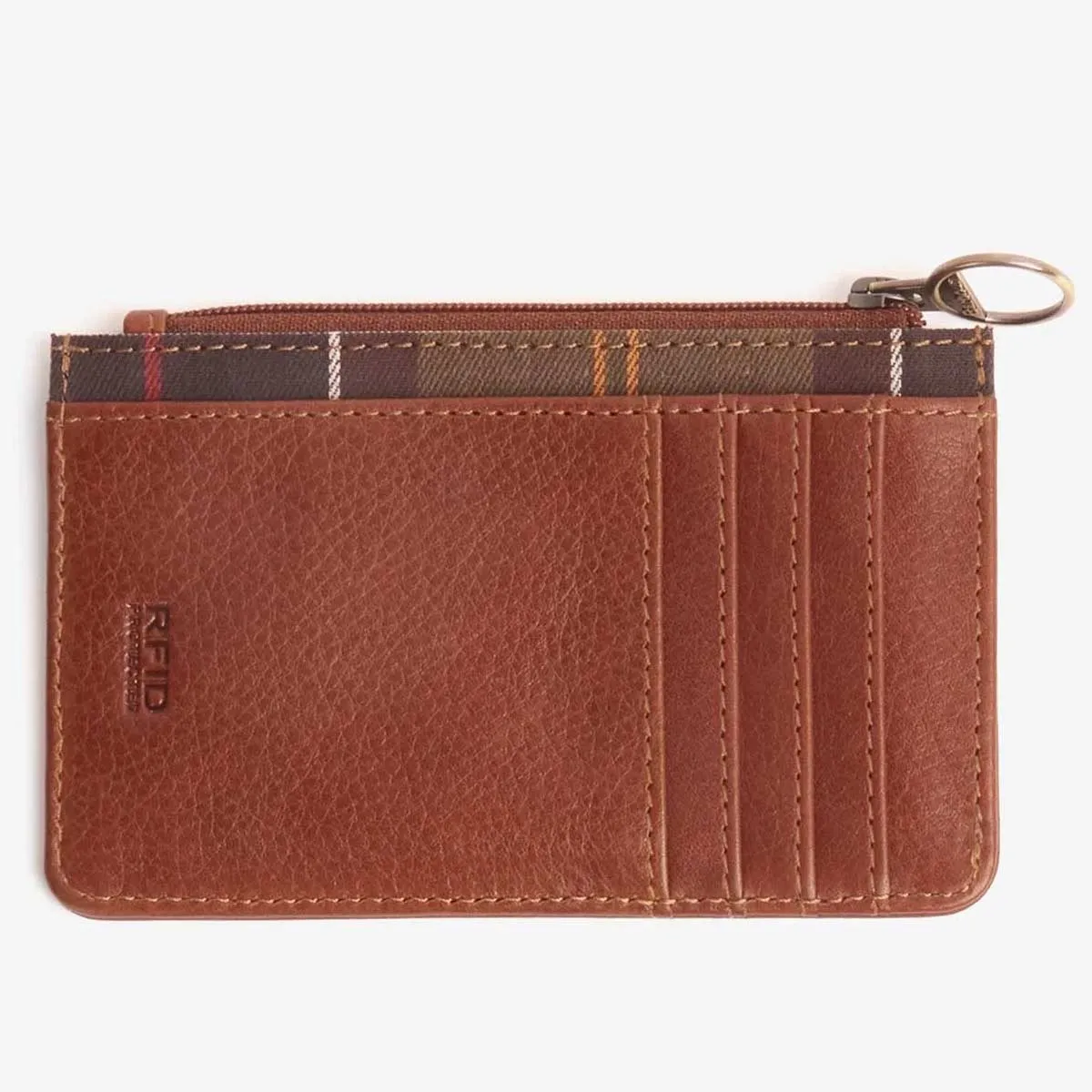 BARBOUR Laire Card Holder - Brown / Classic Tartan