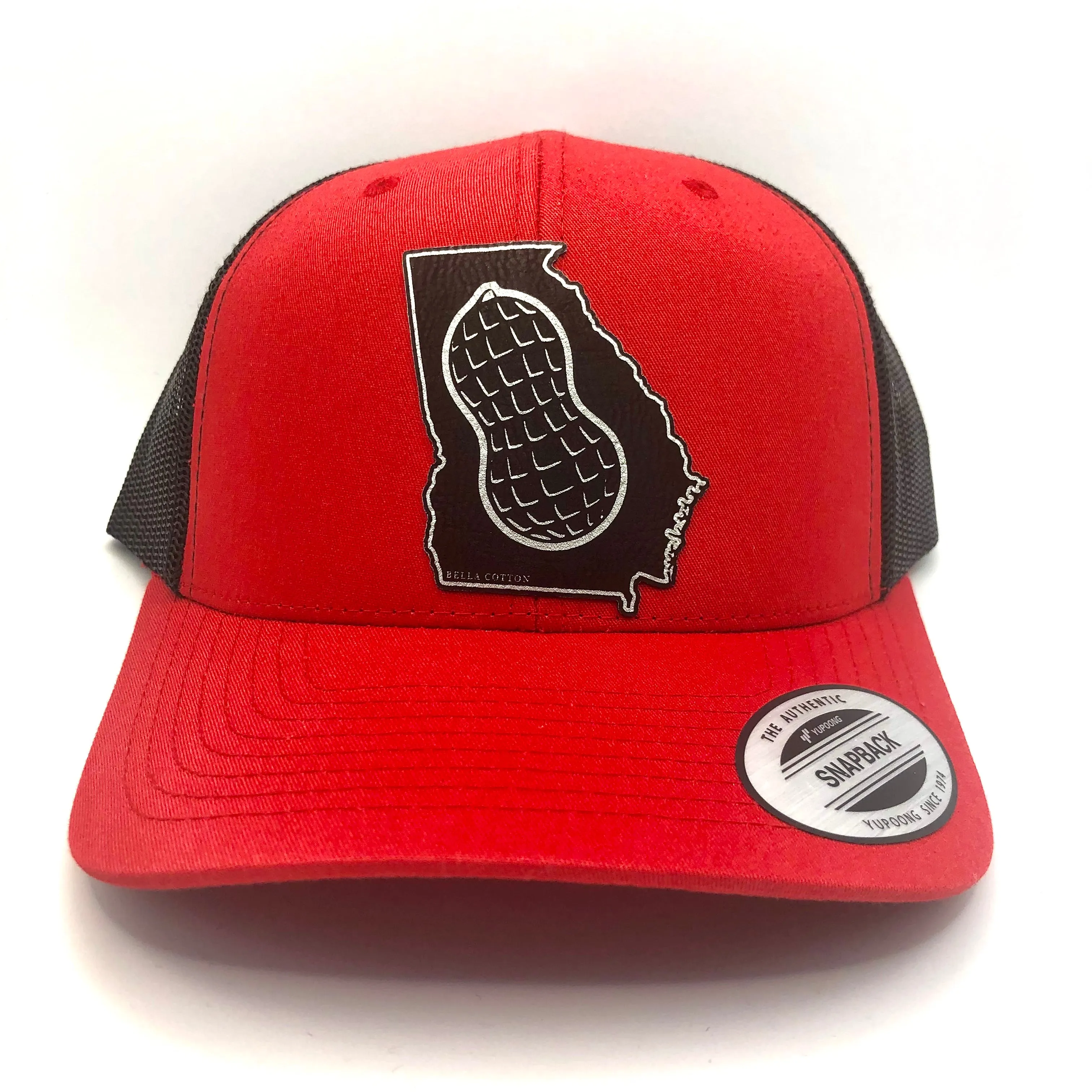 Black Leather Georgia Peanut Patch