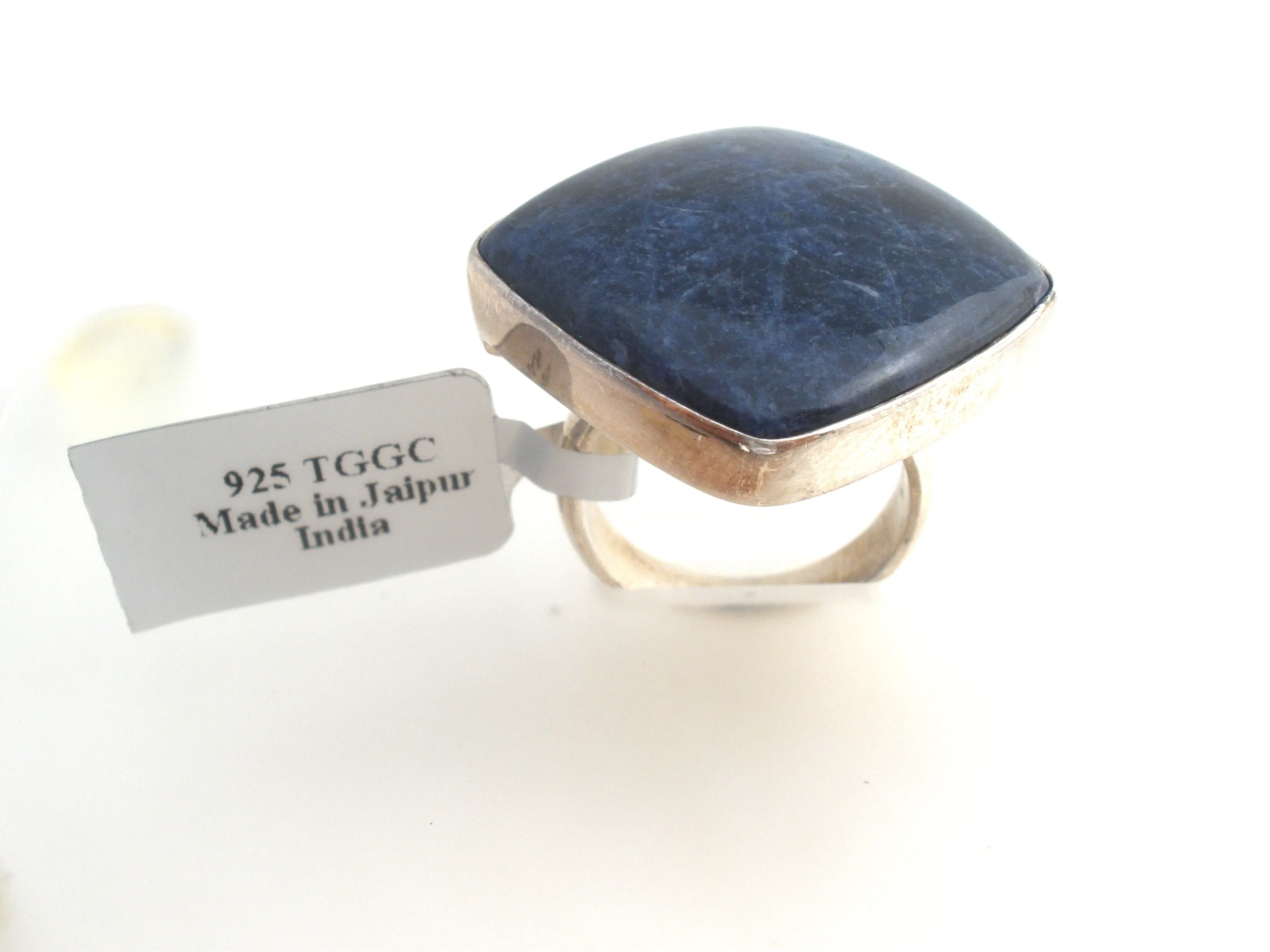 Blue Sodalite Sterling Silver Ring Size 7 TGGC