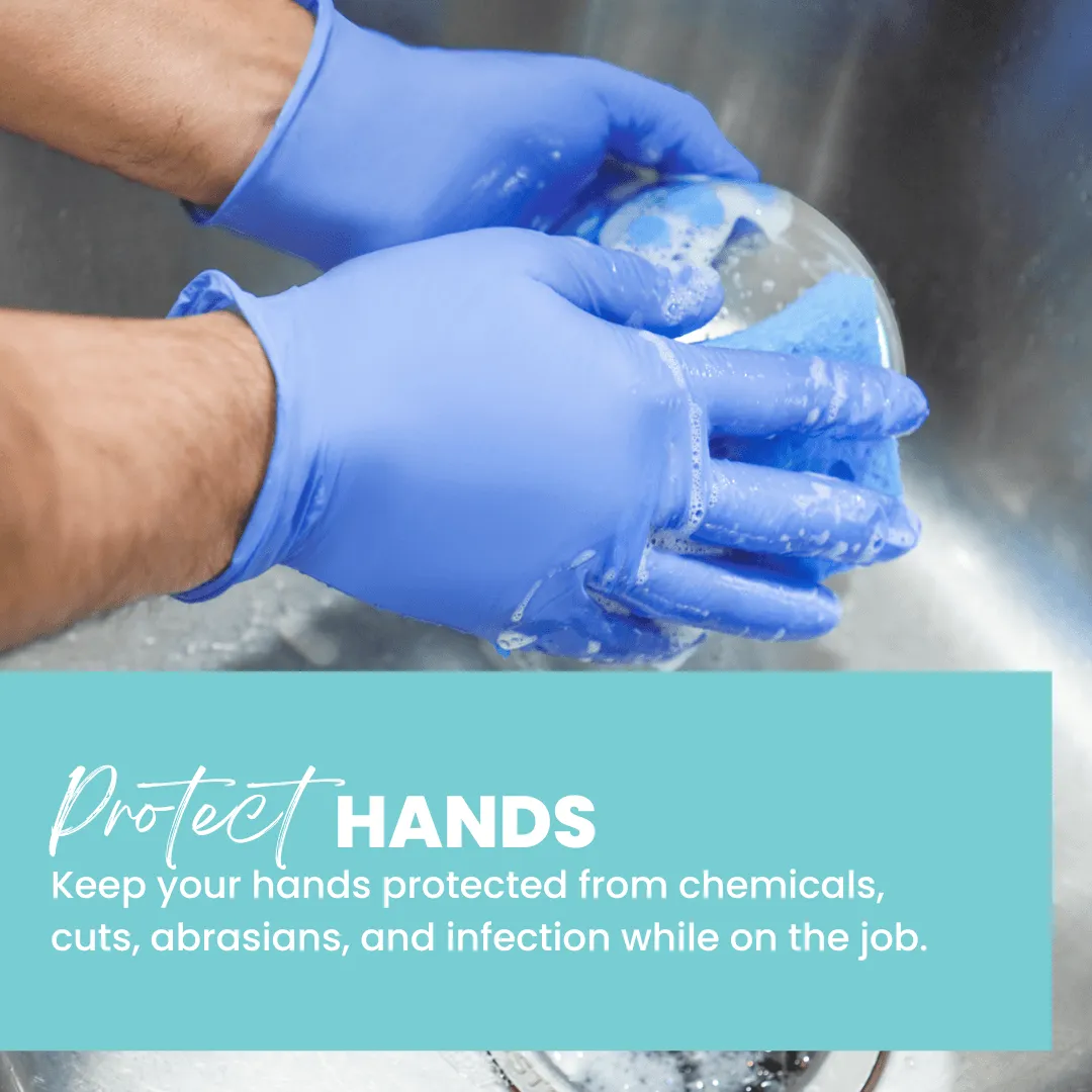 Eco Gloves Biodegradable Nitrile Gloves (4.0 Mil) - BLACK (100 gloves/box)