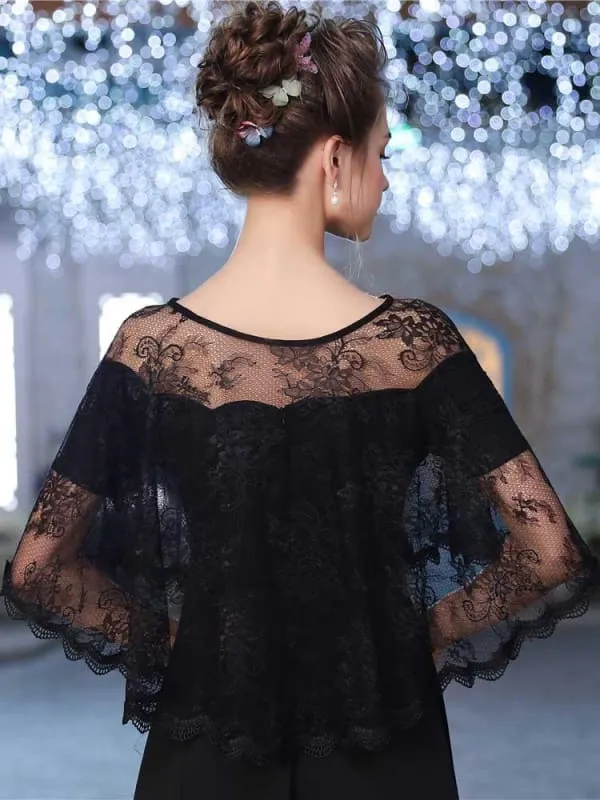 Elegant Lace Sheer Summer Wedding Wraps | Bridelily