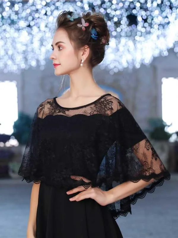 Elegant Lace Sheer Summer Wedding Wraps | Bridelily