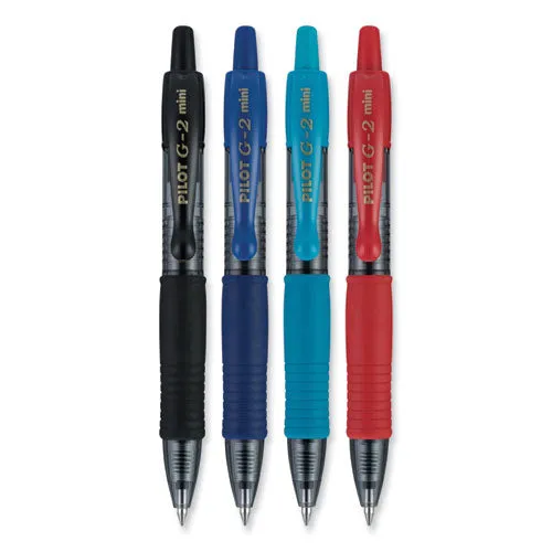 G2 Mini Gel Pen, Retractable, Fine 0.7 Mm, Assorted Ink And Barrel Colors, 4/pack