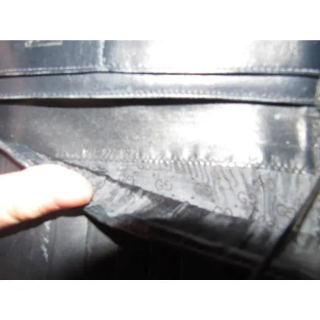 Gucci Navy Blue Leather Vintage Wallet