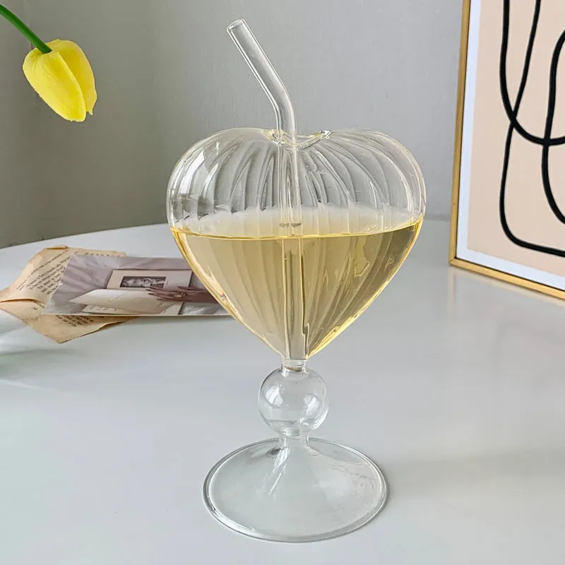 Heart-Shaped Cocktail Goblet