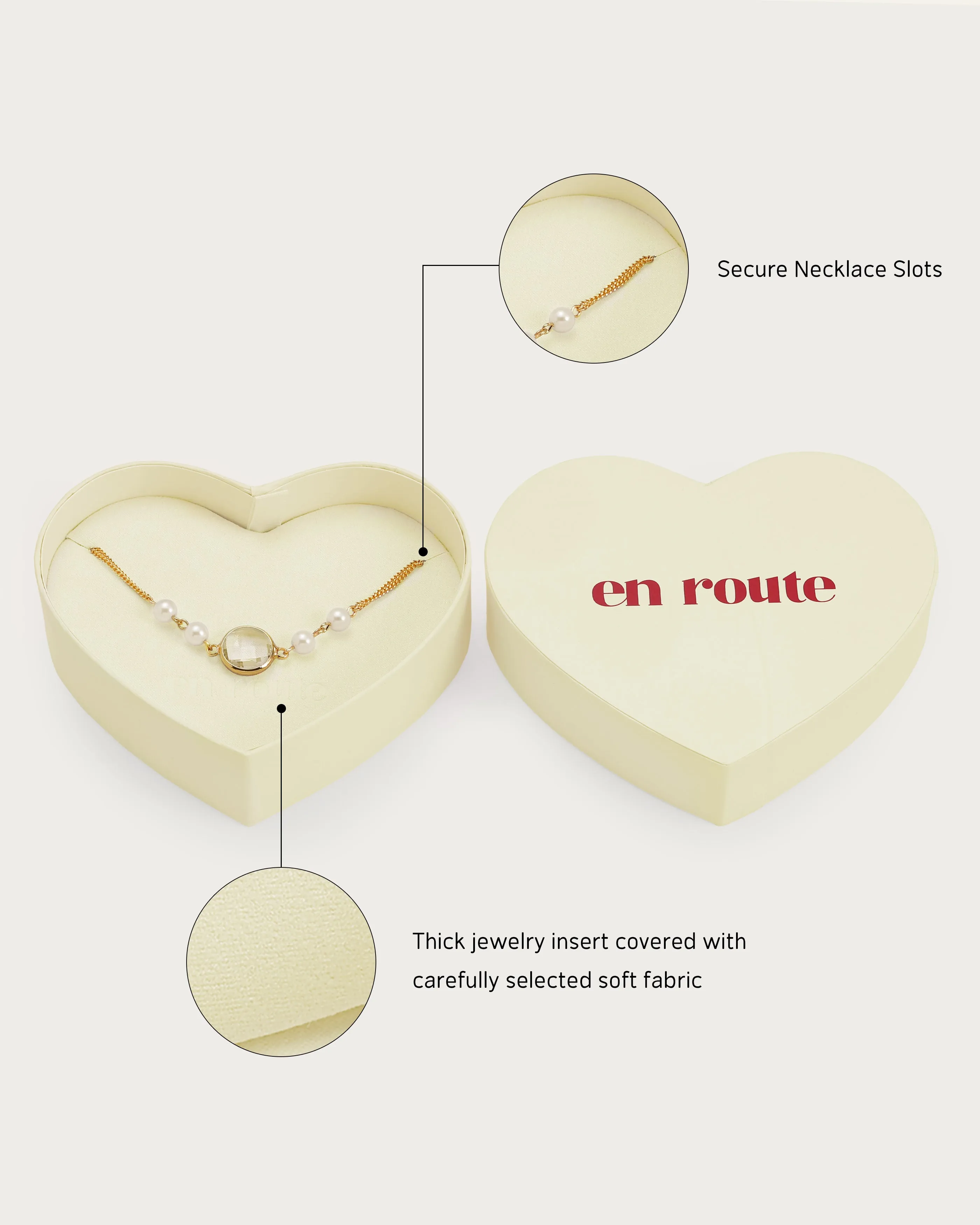 Heart Shaped Gift Box in Ivory