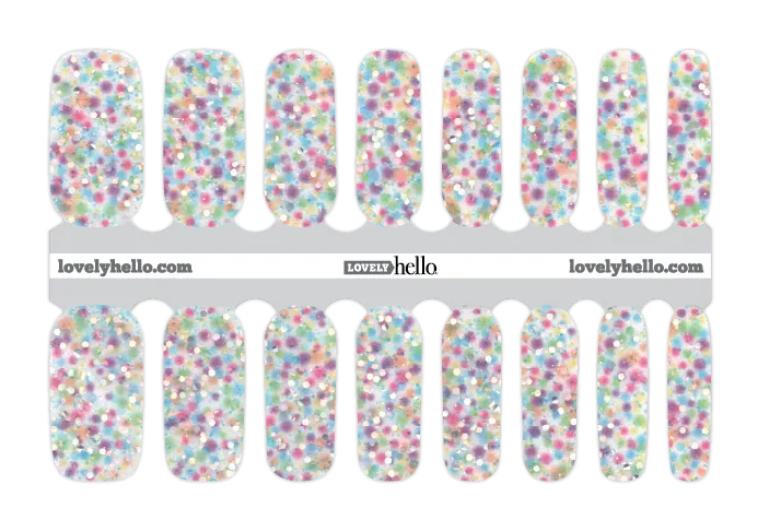 Iridescent Confetti Nail Wraps