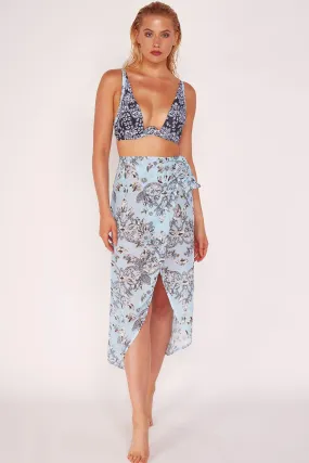 Jewel Print Sheer Beach Sarong