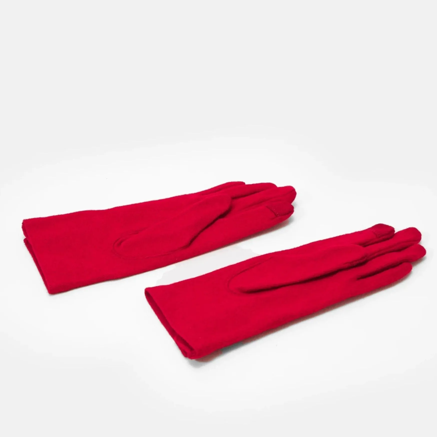 Lauren Ralph Lauren Two Button Gloves in Martin Red
