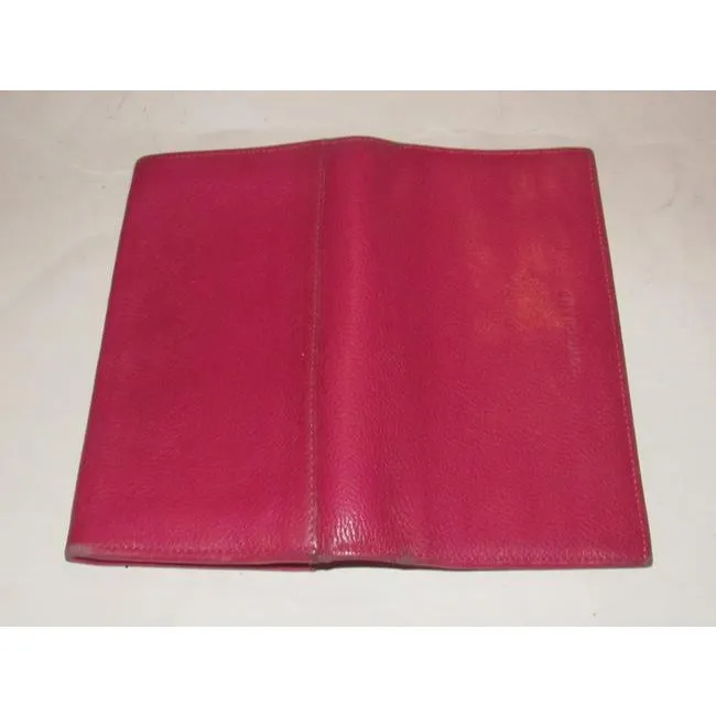 Longchamp Hot Pink Leather Wallet