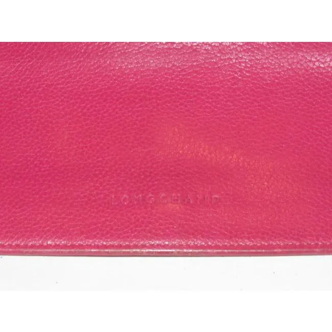 Longchamp Hot Pink Leather Wallet