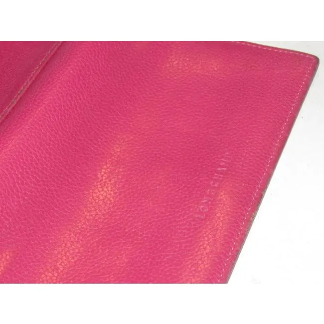 Longchamp Hot Pink Leather Wallet