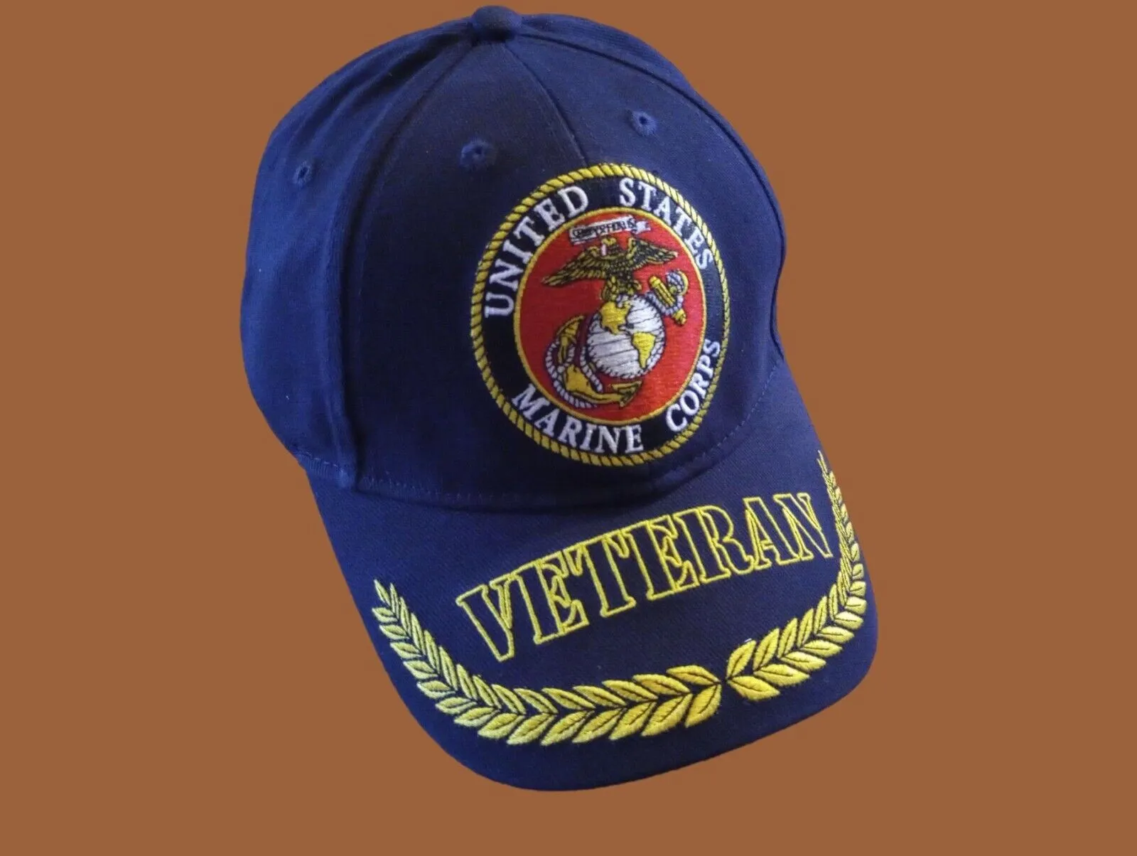 MARINE CORPS VETERAN  EMBROIDERED HAT CAP OFFICIAL LICENSED USMC HATS