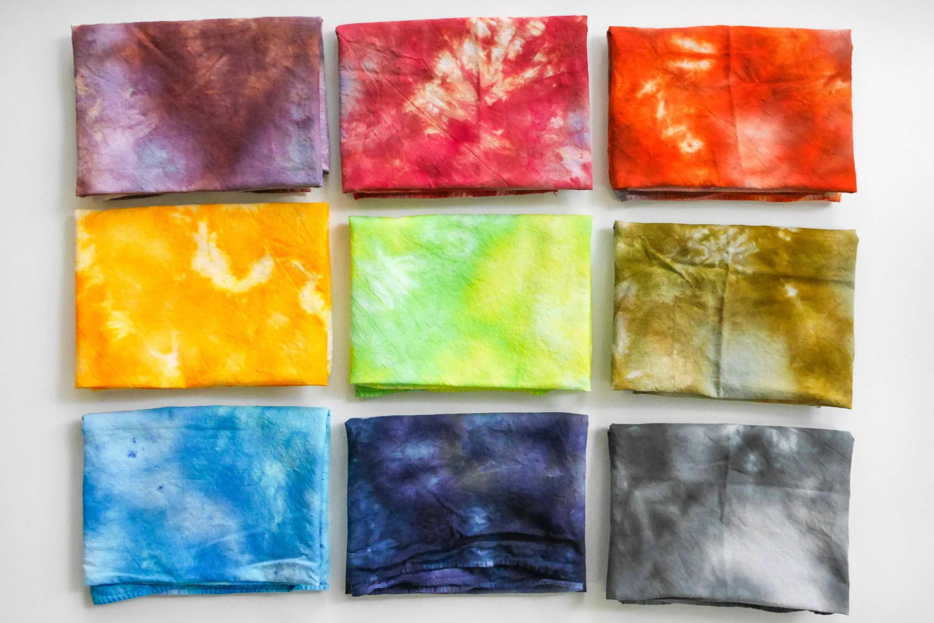 Pack of 10 Tie-Dye Bandanas