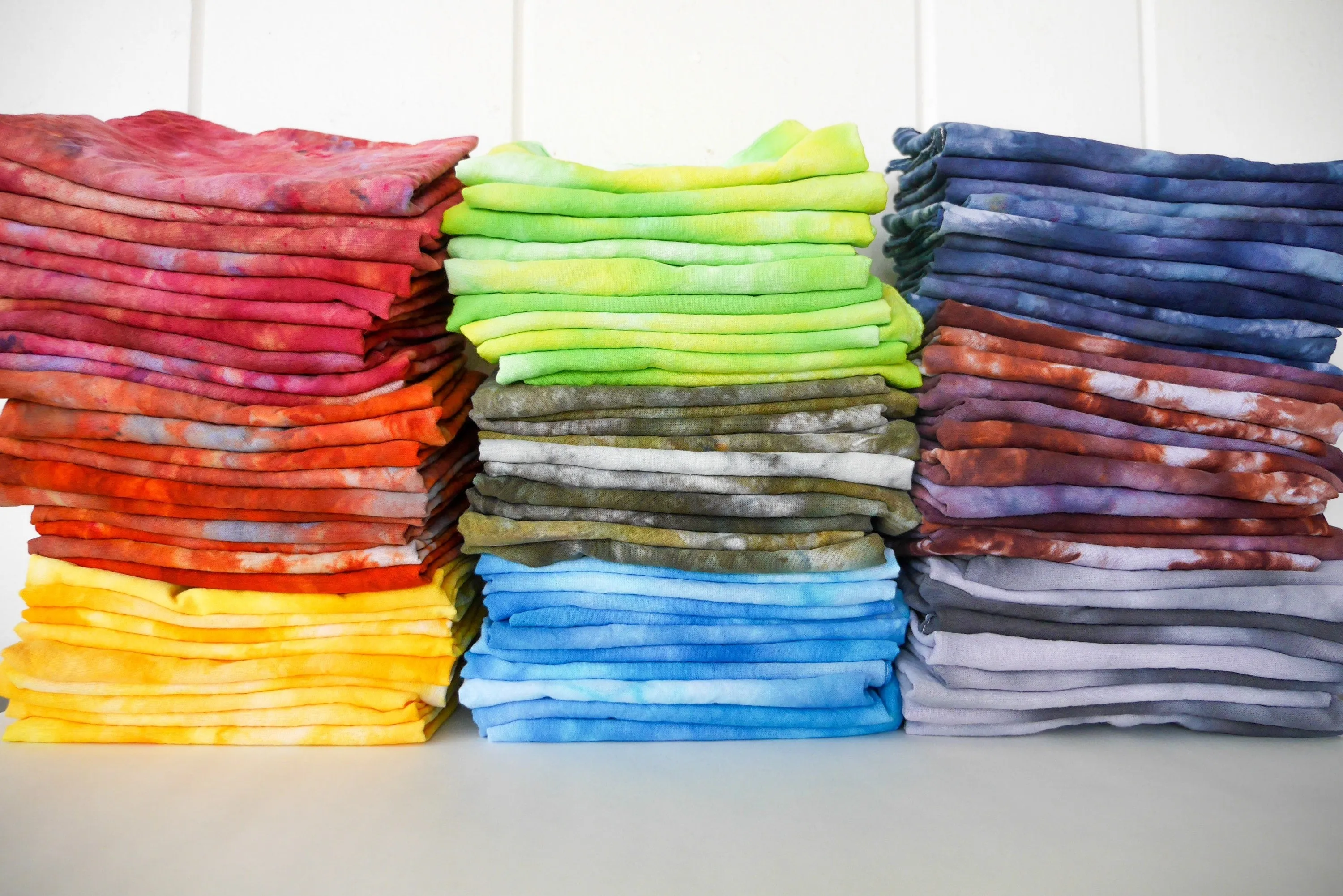 Pack of 10 Tie-Dye Bandanas