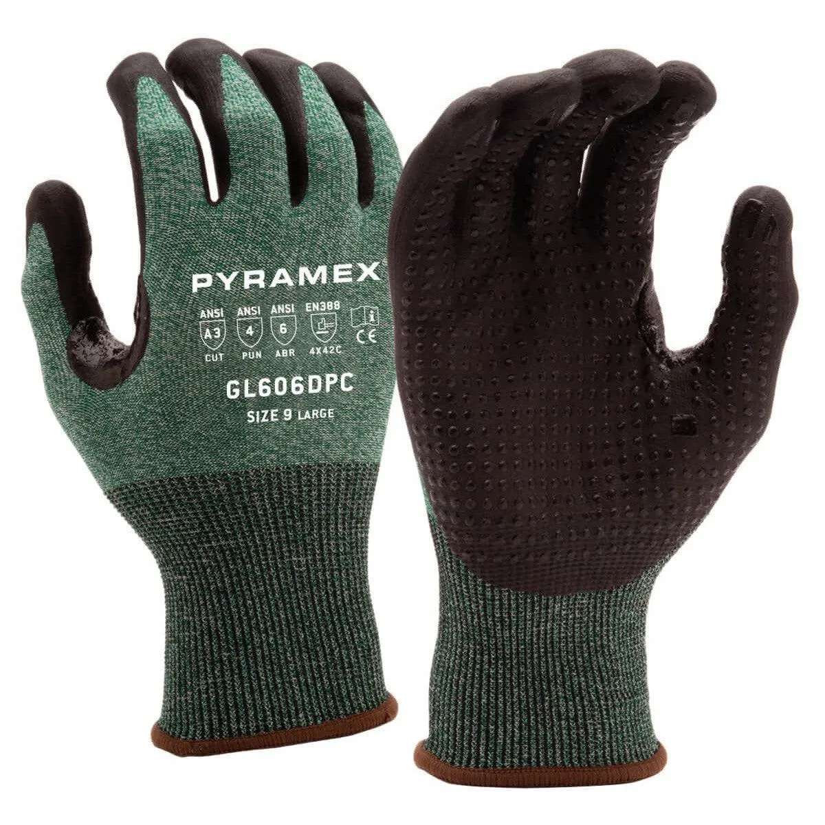 Pyramex GL606DPC Cut-Resistant A3 Foam Nitrile Dipped Gloves