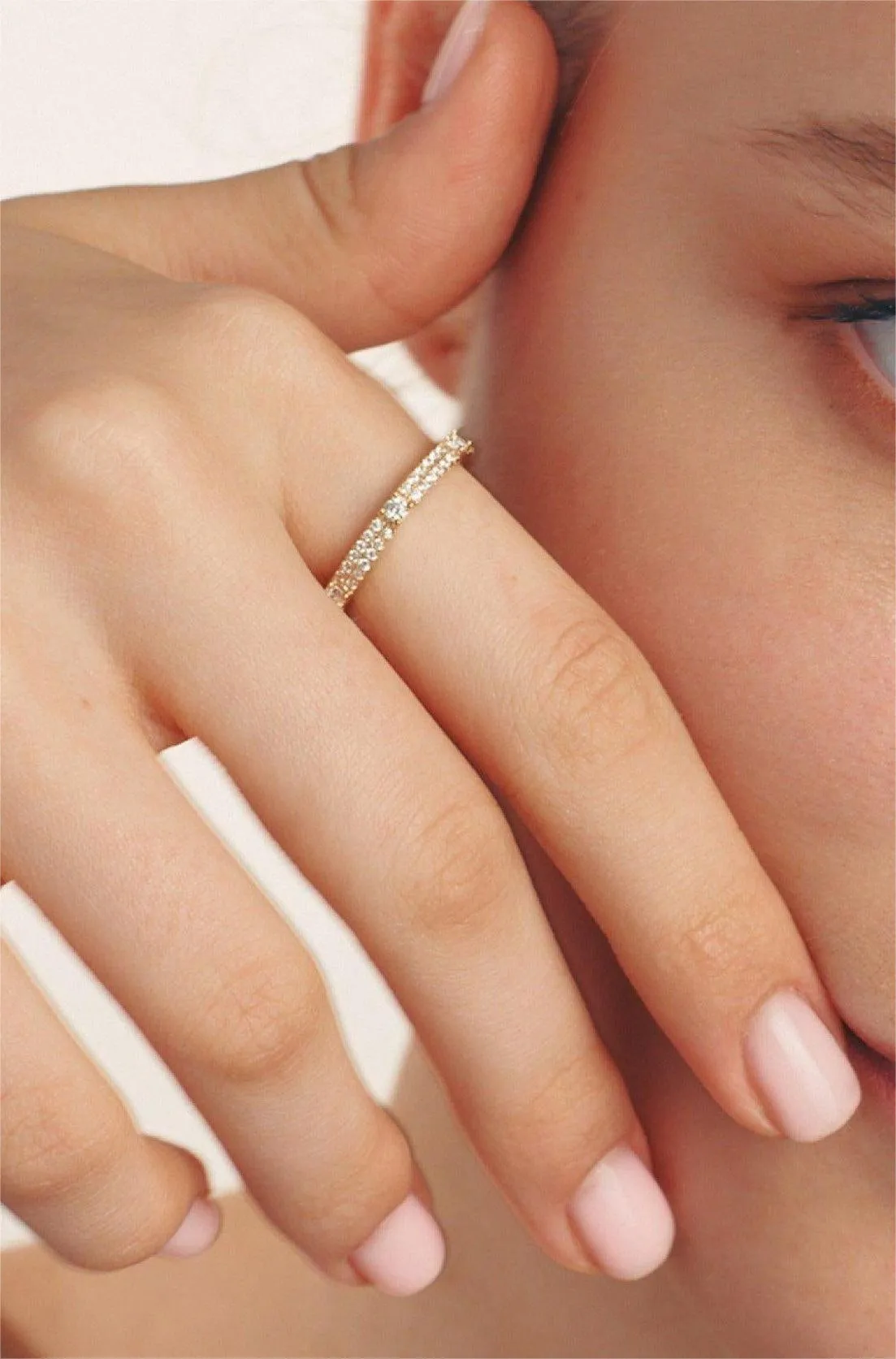 Round Dance Eternal Gemstone Ring