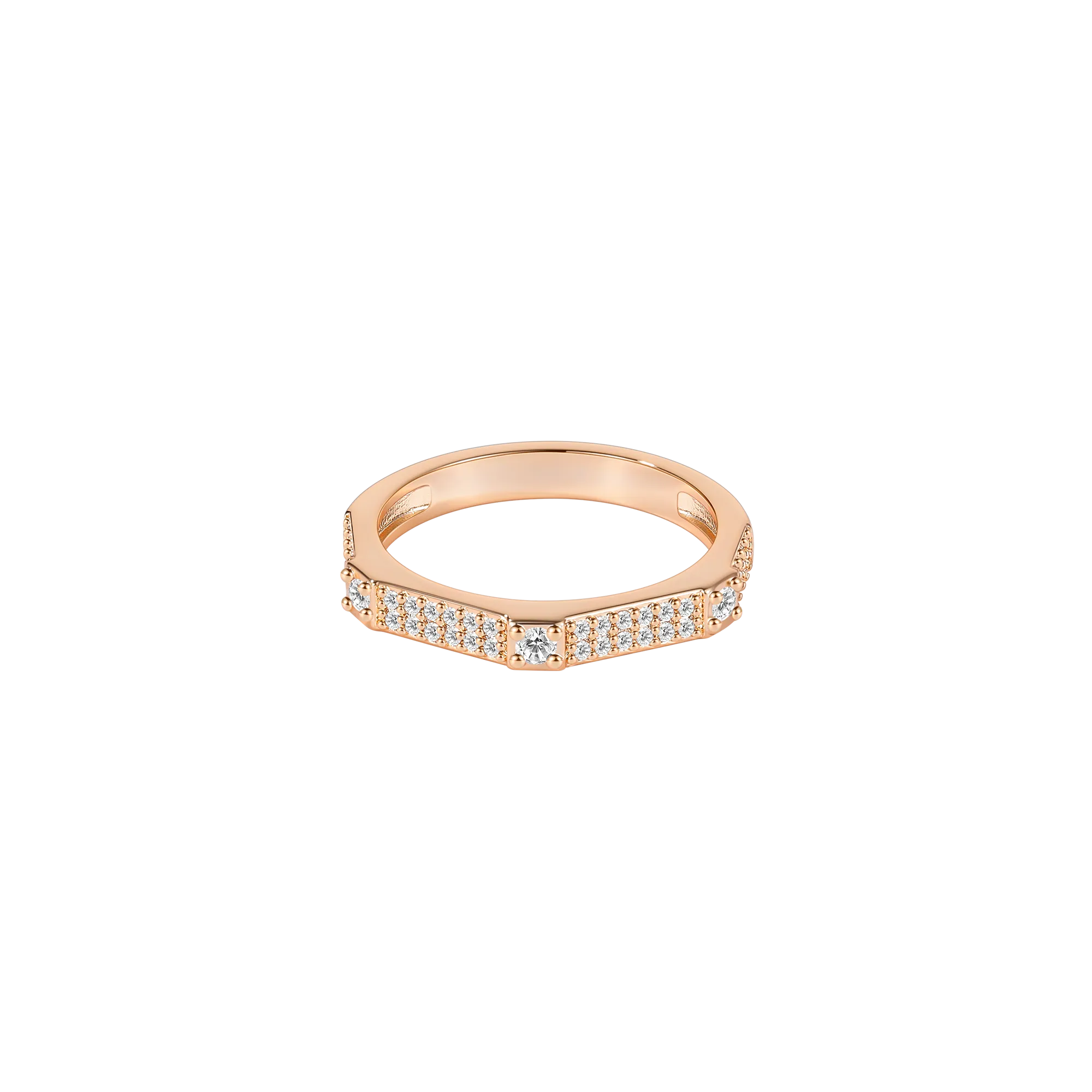 Round Dance Eternal Gemstone Ring