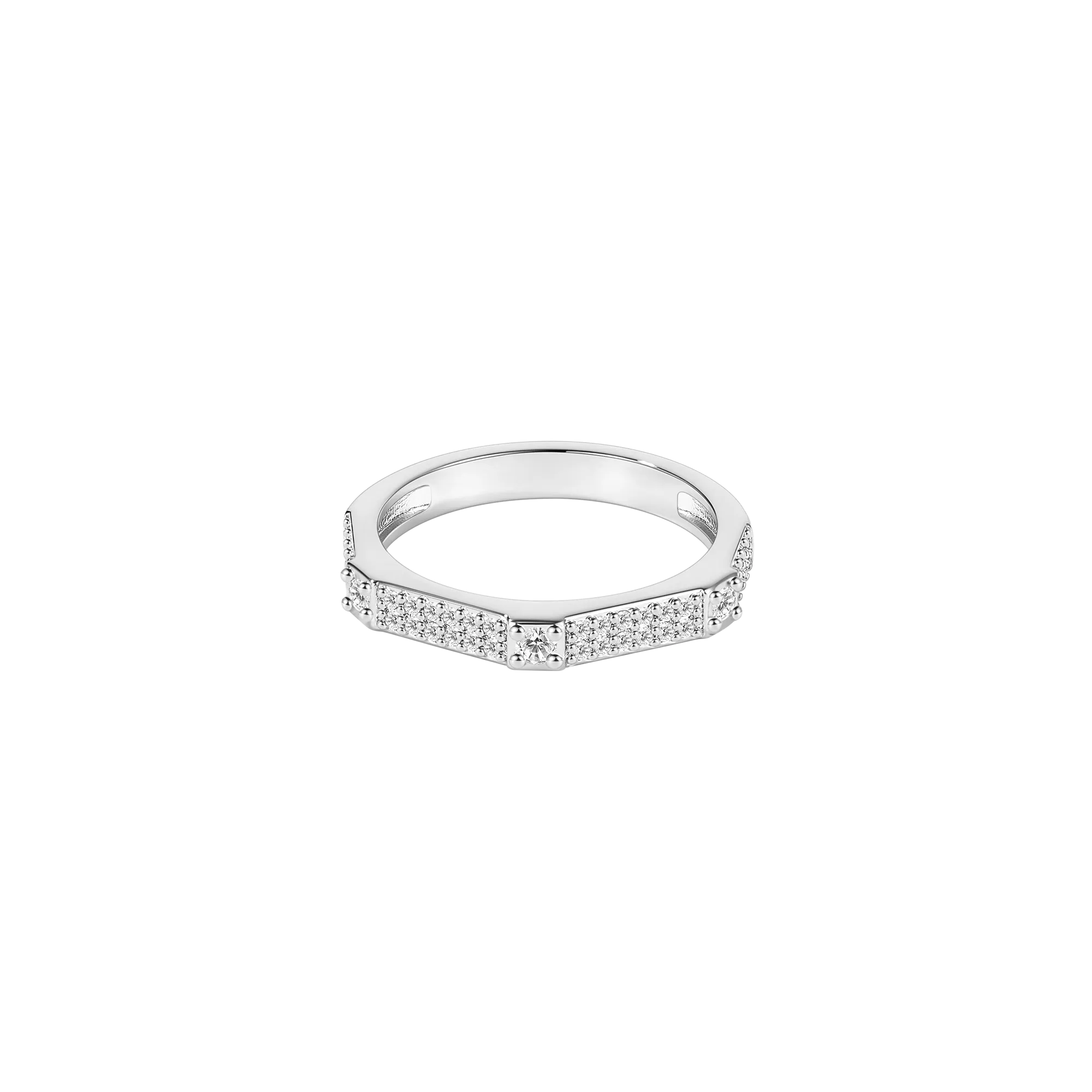 Round Dance Eternal Gemstone Ring