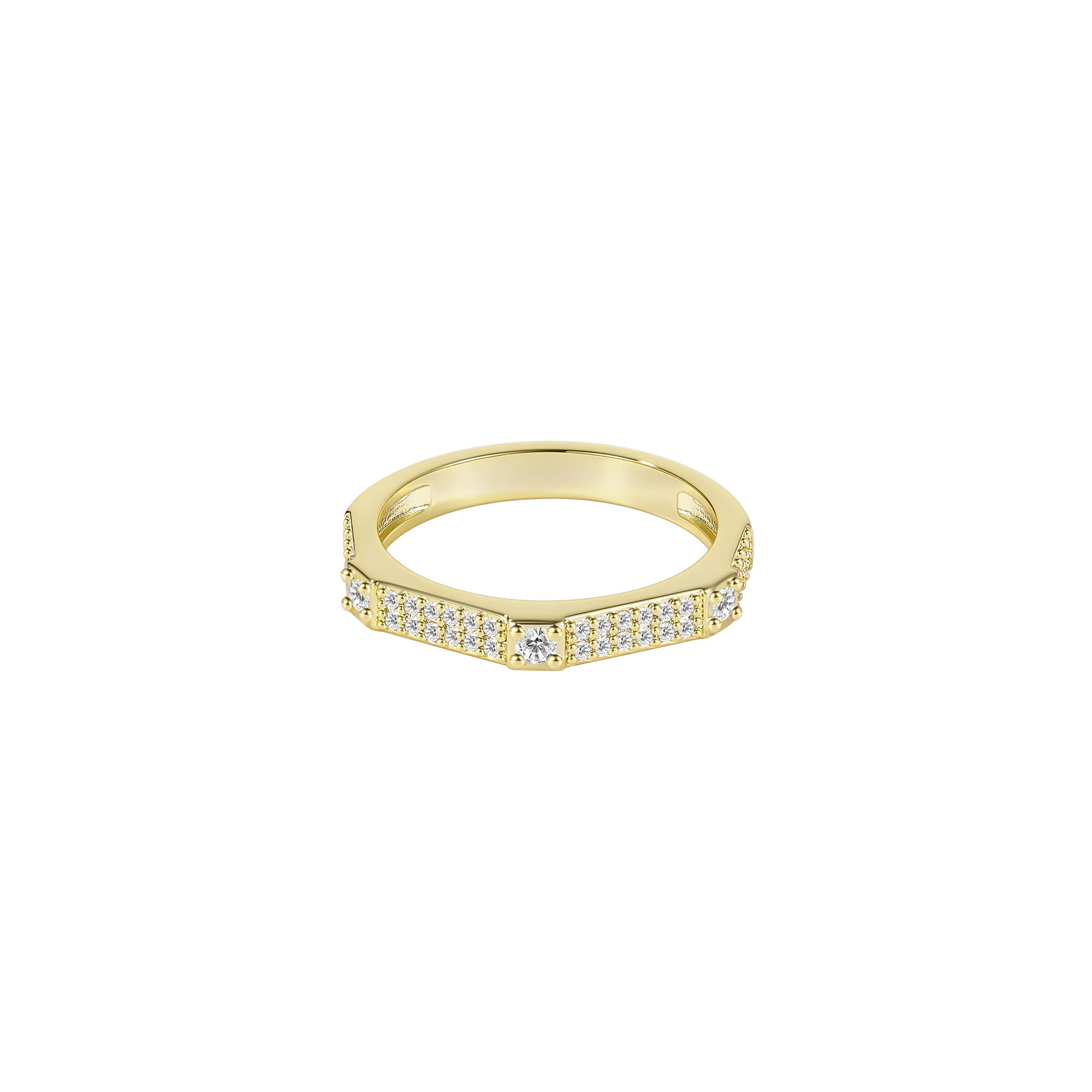 Round Dance Eternal Gemstone Ring