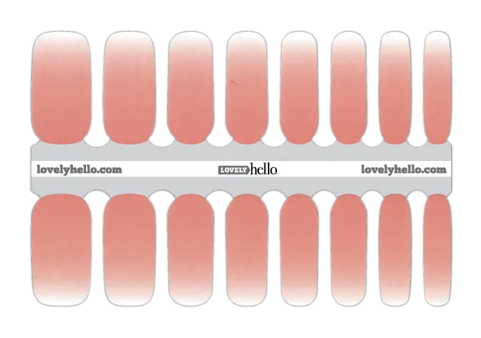 Sheer Pink Ombre Nail Wrap
