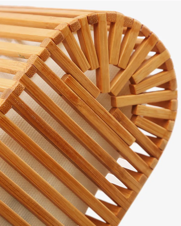 Vintage Woven Bamboo Handbag