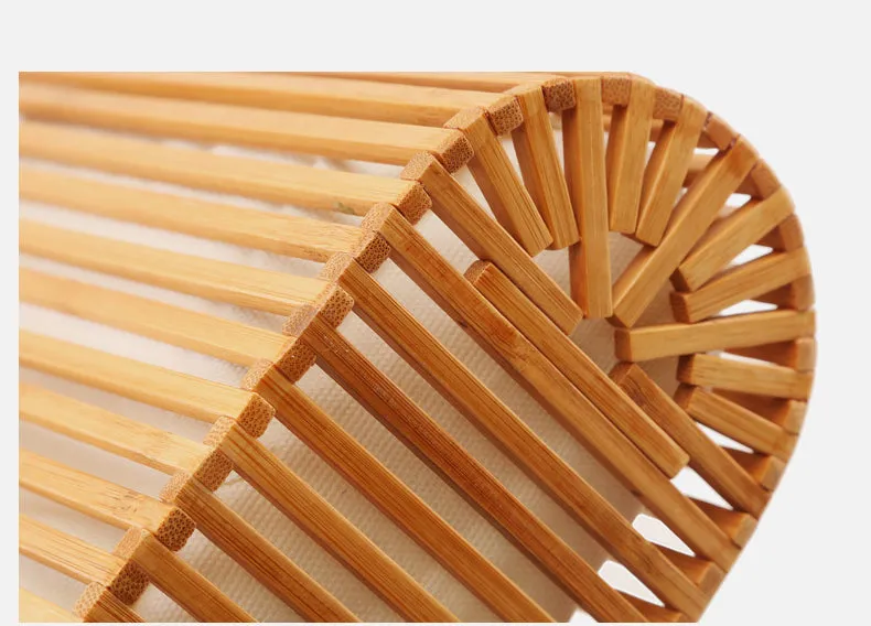 Vintage Woven Bamboo Handbag