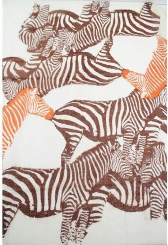 Zura Sheer Wool Zebra Scarf 100% Wool